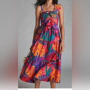 FARM Rio Macaw Midi Dress- Size Small